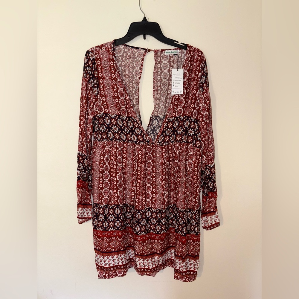Womens Kidsform Mini Dress Size Large NWT